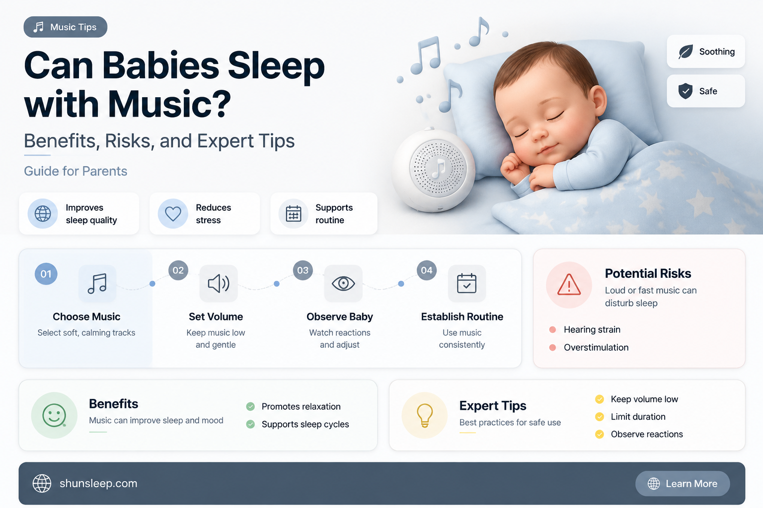 can babies listen to music while sleeping