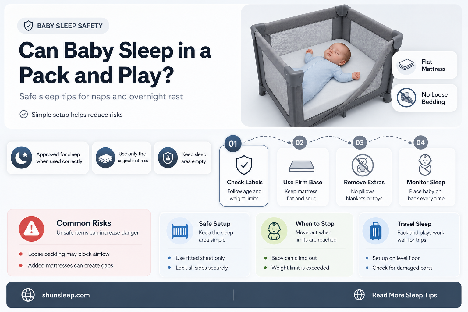 can baby sleep in pack and play