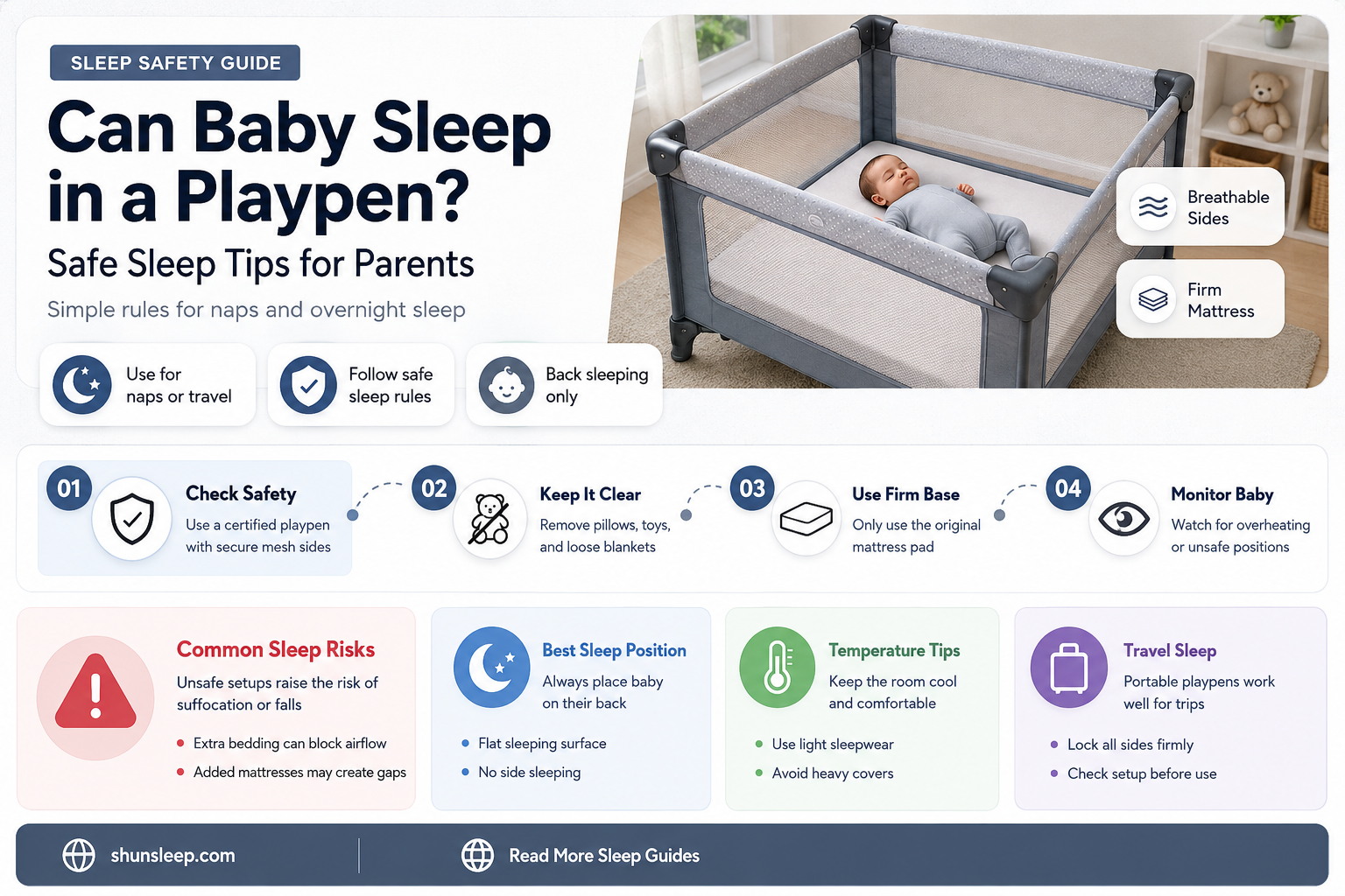 can baby sleep in playpen