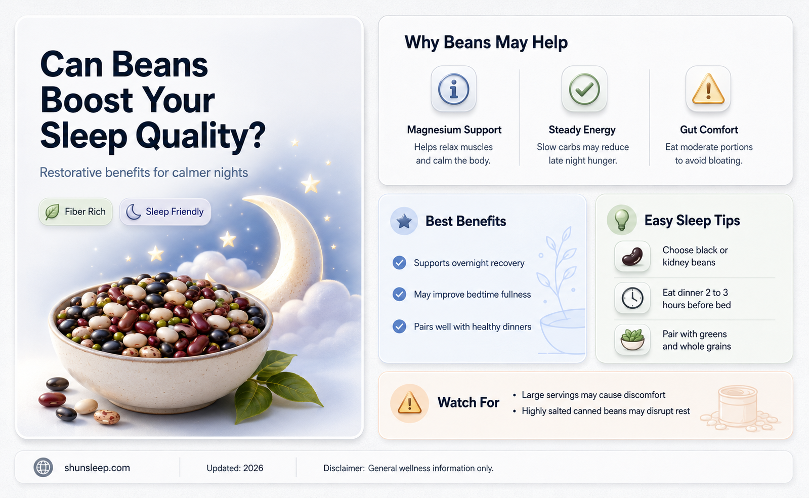 can beans help you sleep