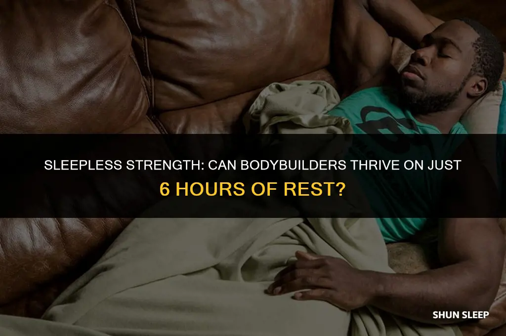 can bodybuilders function on 6 hours of sleep