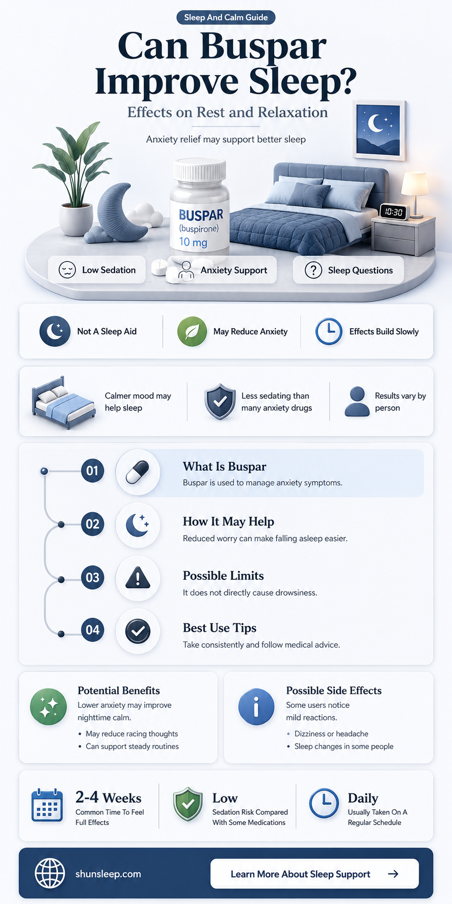 can buspar help me sleep