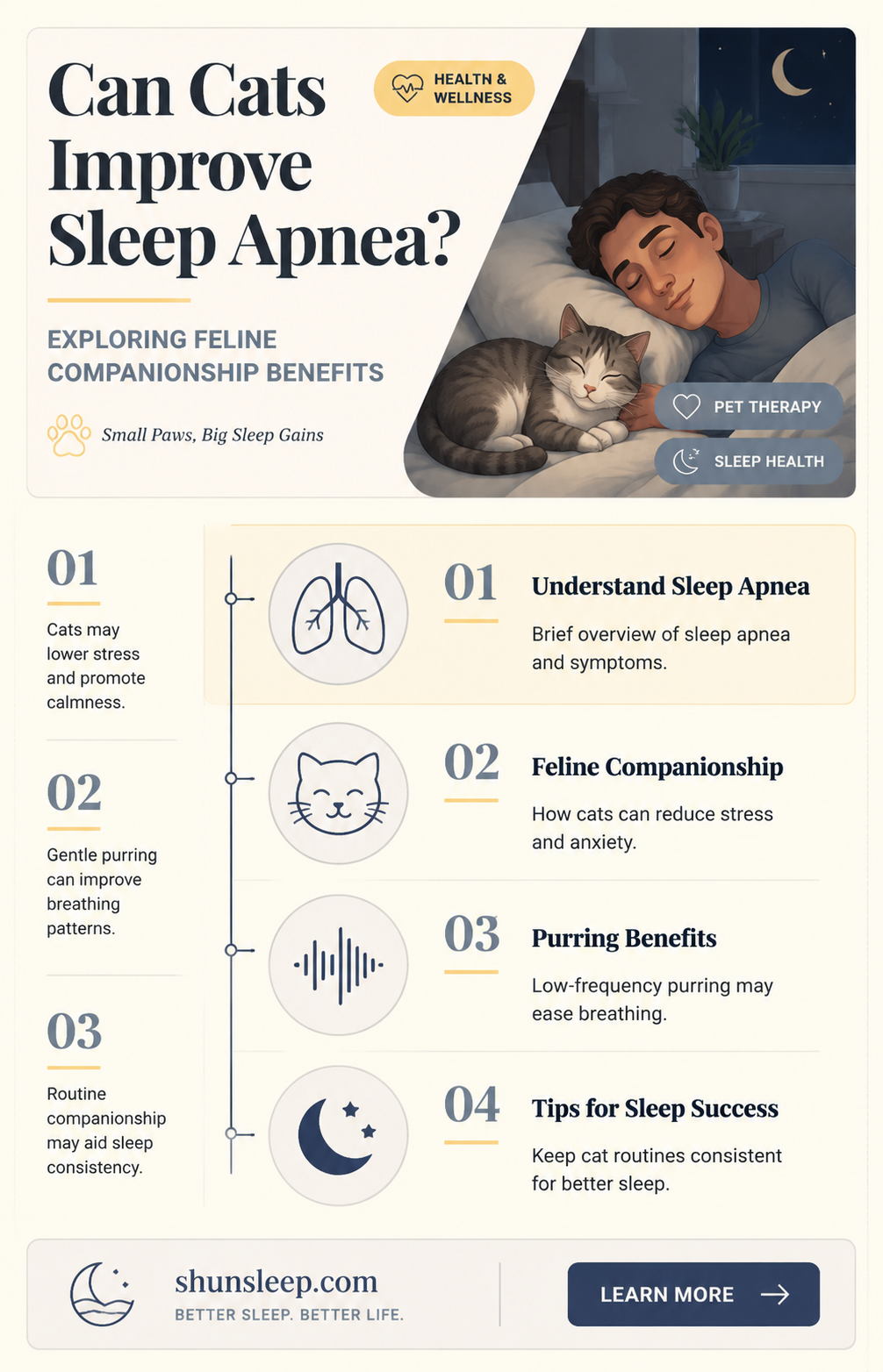 can a cat help with sleep apnea