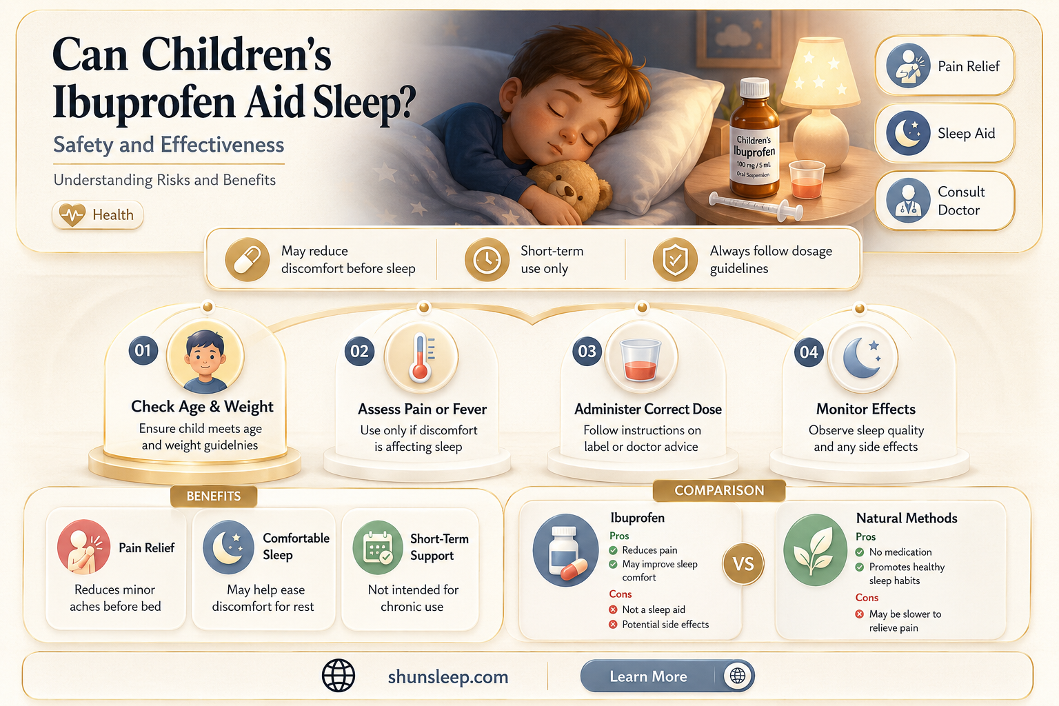 can childrens ibuprofen help you sleep