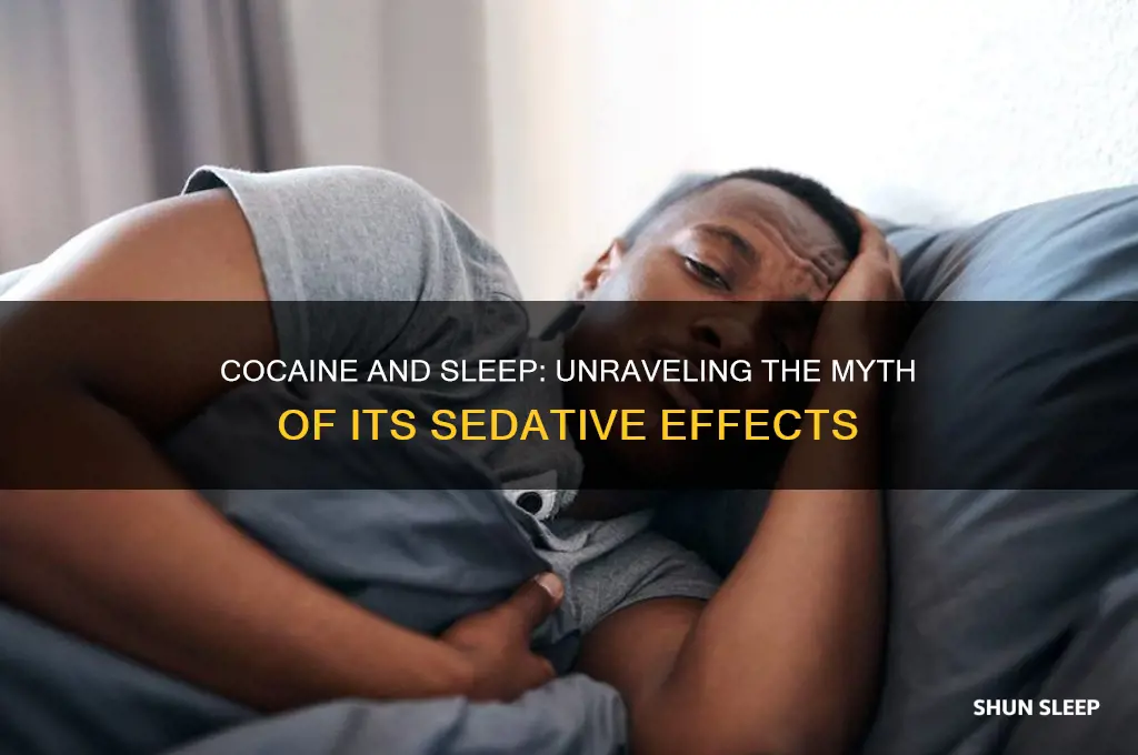 can cocaine help you sleep