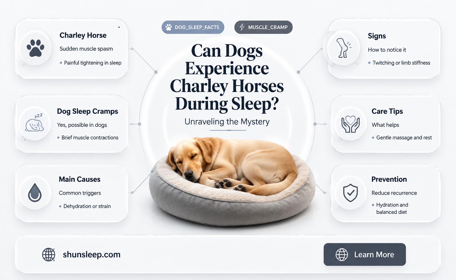 can dogs get charley horses while sleeping