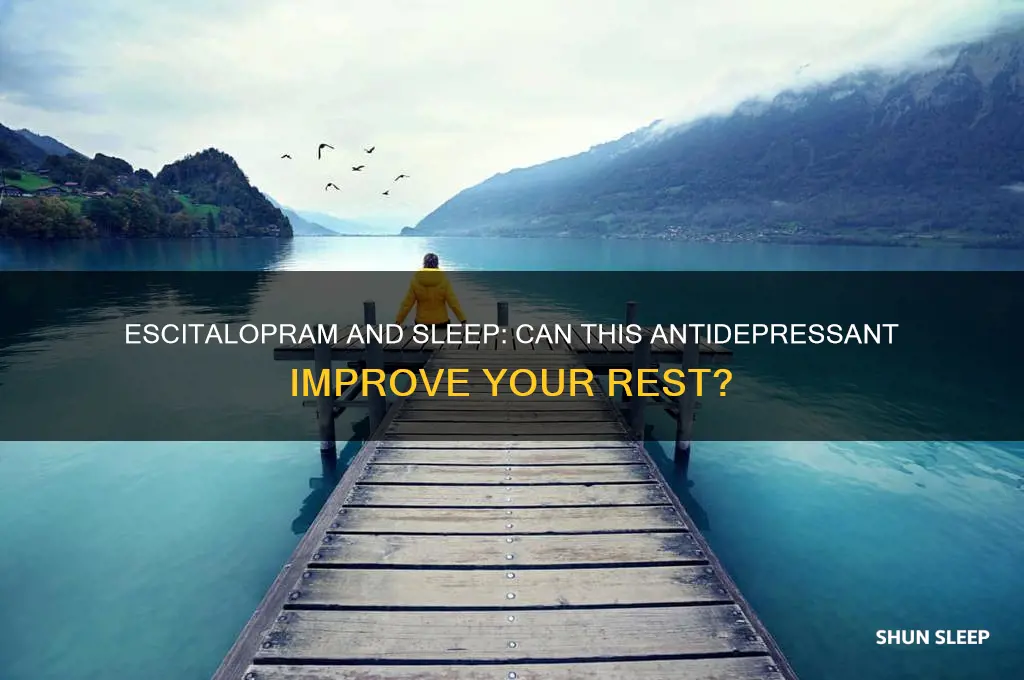 can escitalopram help you sleep