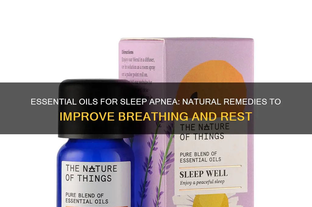 can essential oils help with sleep apnea