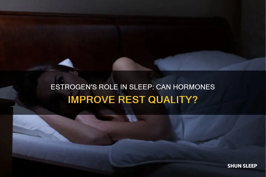 can estrogen help with sleep