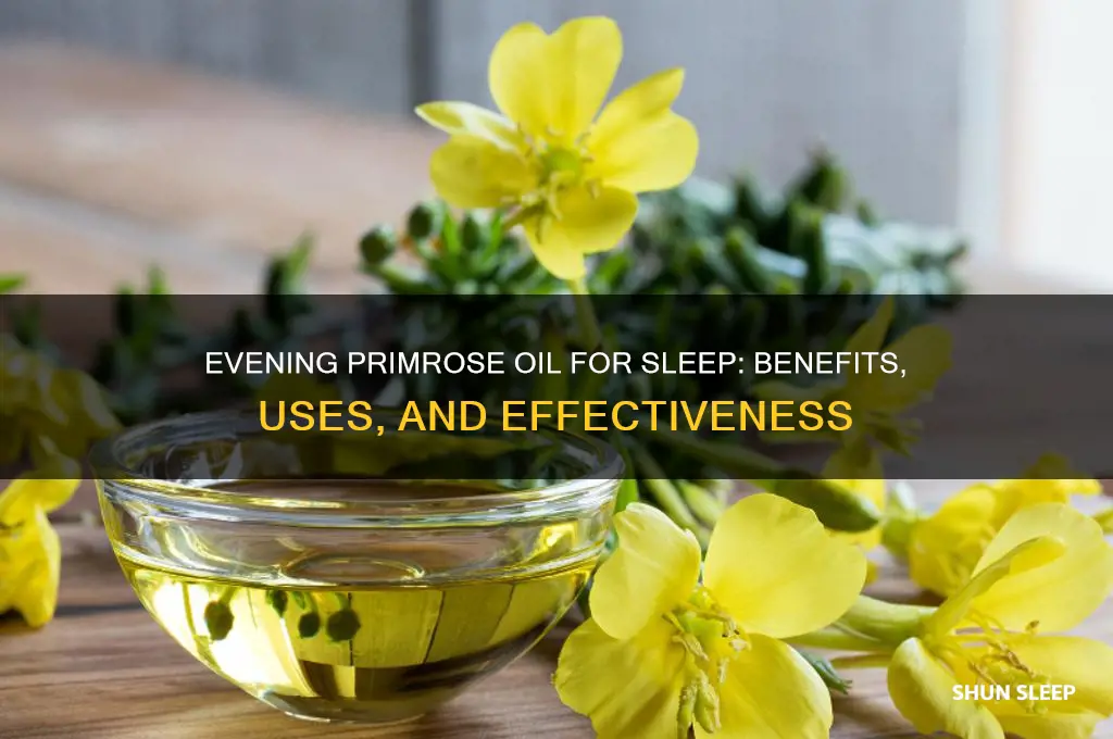 can evening primrose oil help you sleep