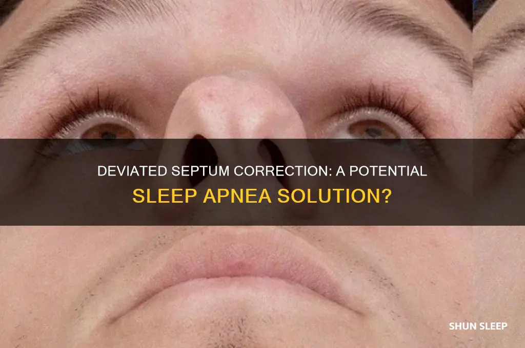 can fixing a deviated septum help sleep apnea