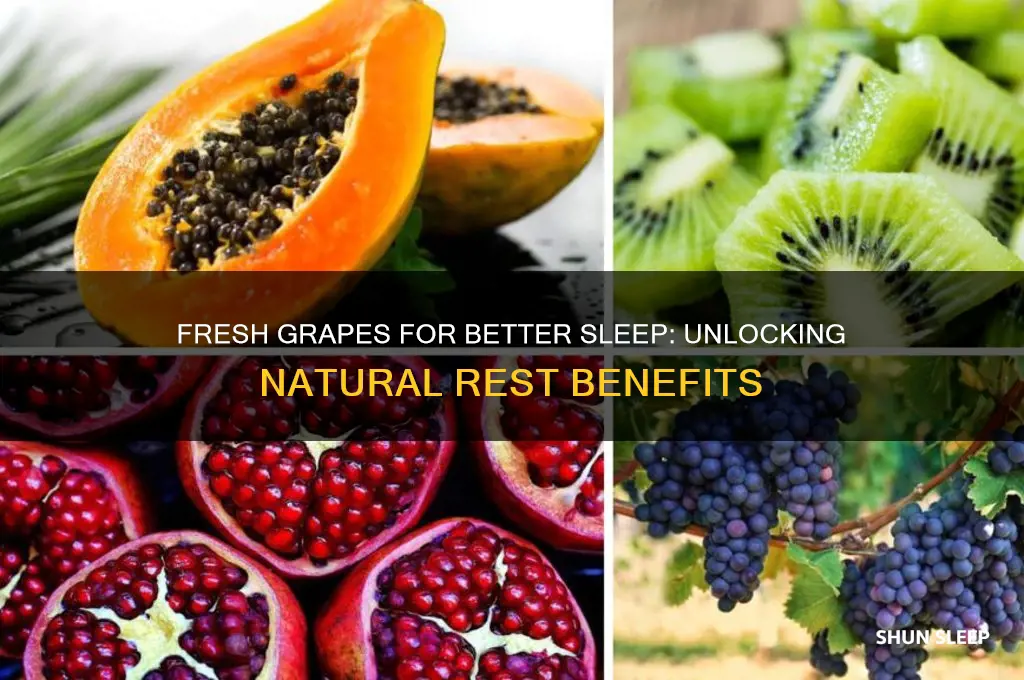 can fresh grapes help induce sleep