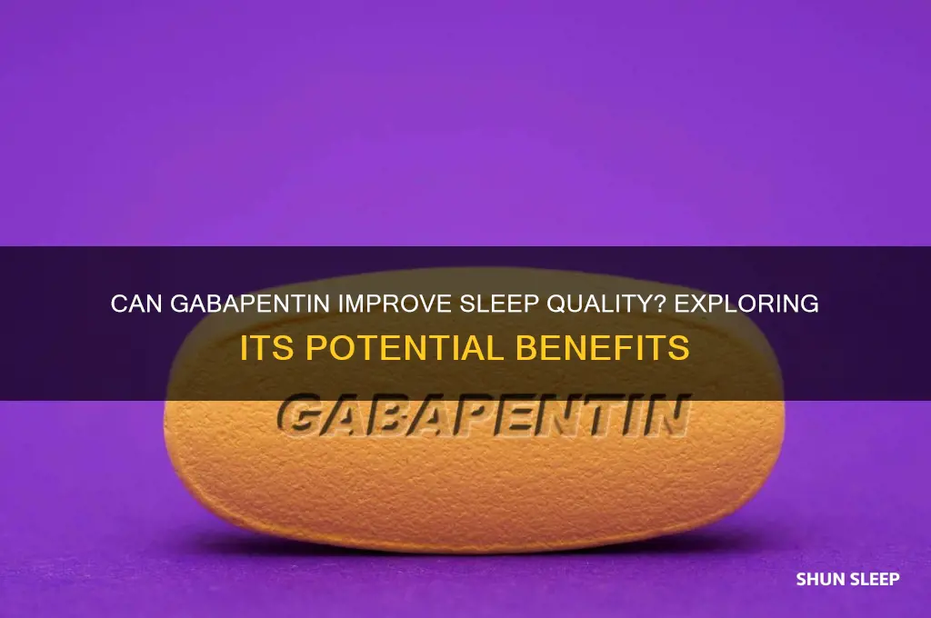 can gabapentin help with sleep