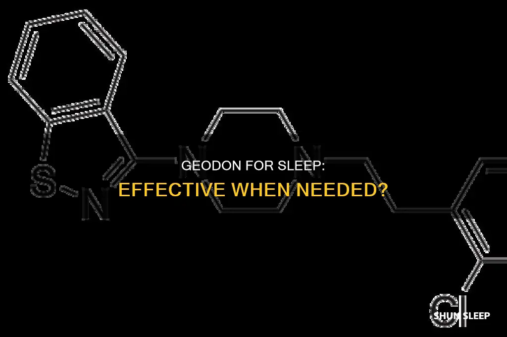 can geodon be taken as needed for sleep