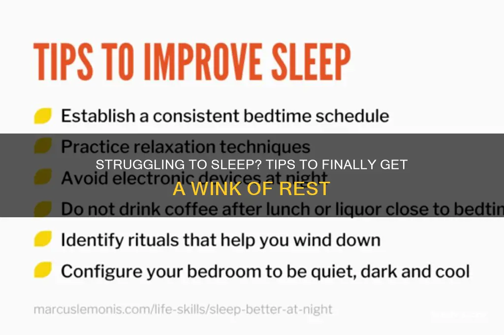 can get a wink of sleep