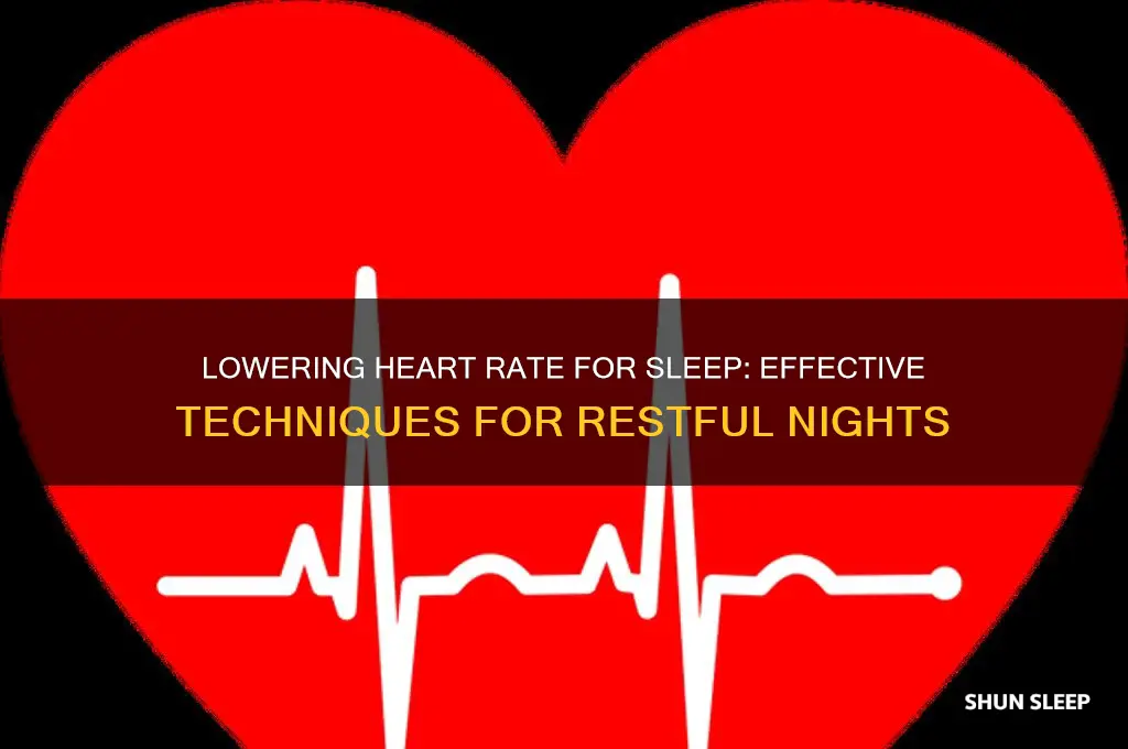 can get heart rate down to sleeping