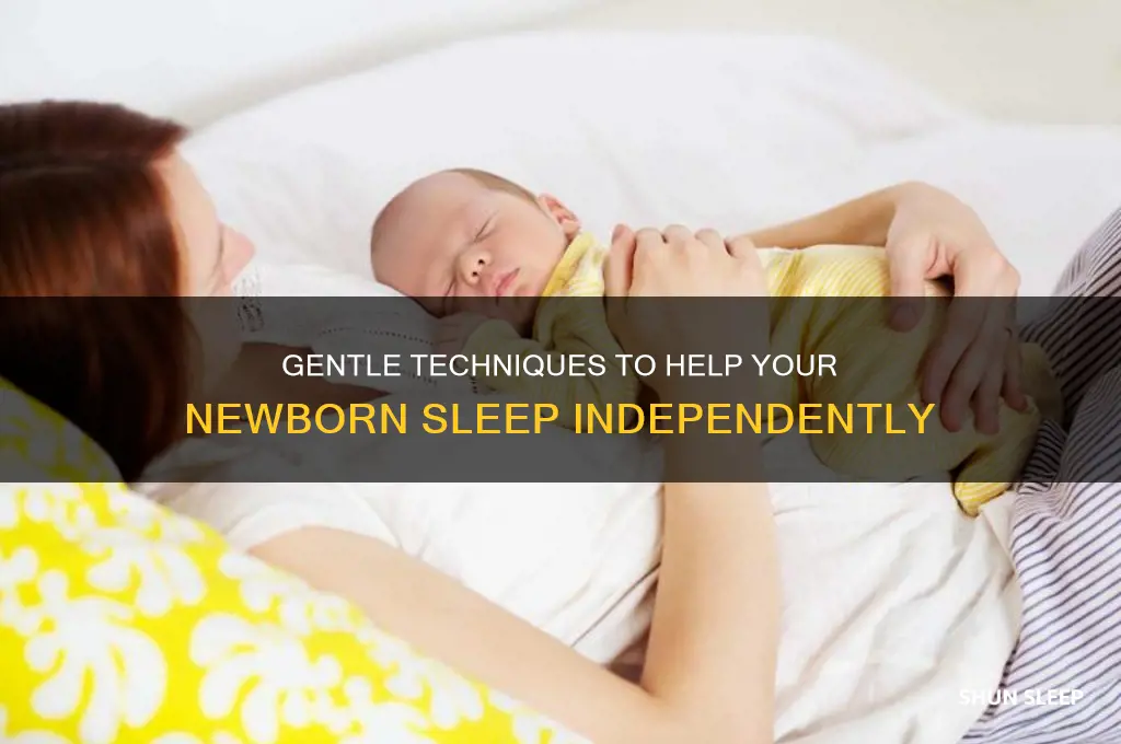 can get newborn to sleep without being held
