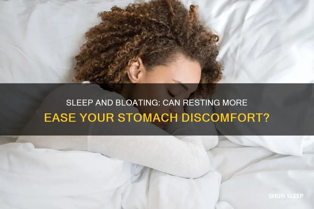 can getting more sleep cure bloating