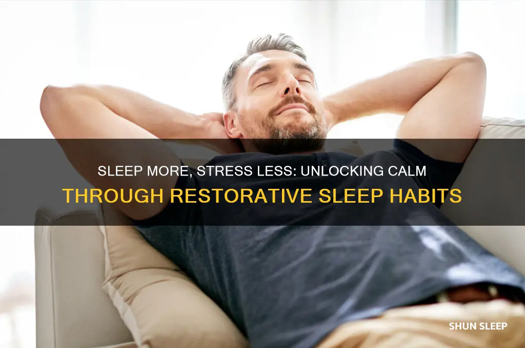 can getting more sleep reduce stress