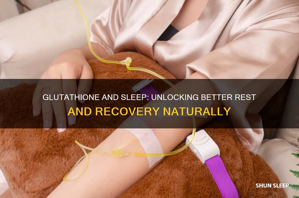 can glutathione help with sleep