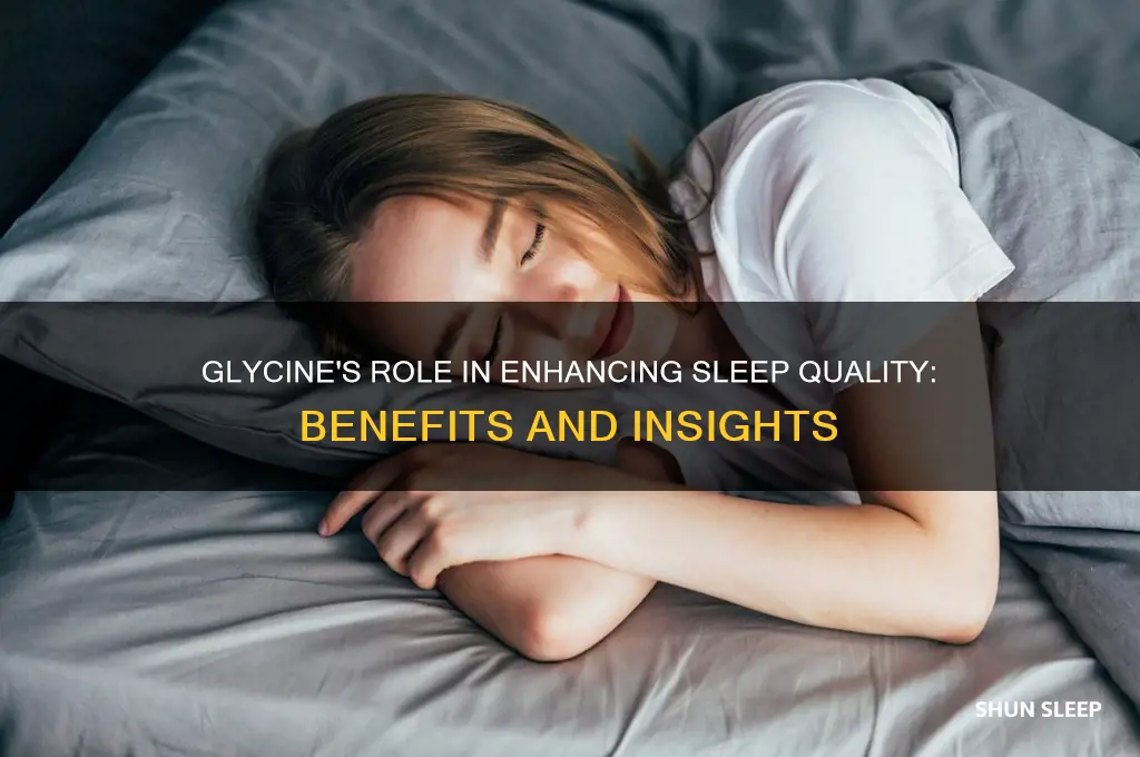 can glycine help with sleep
