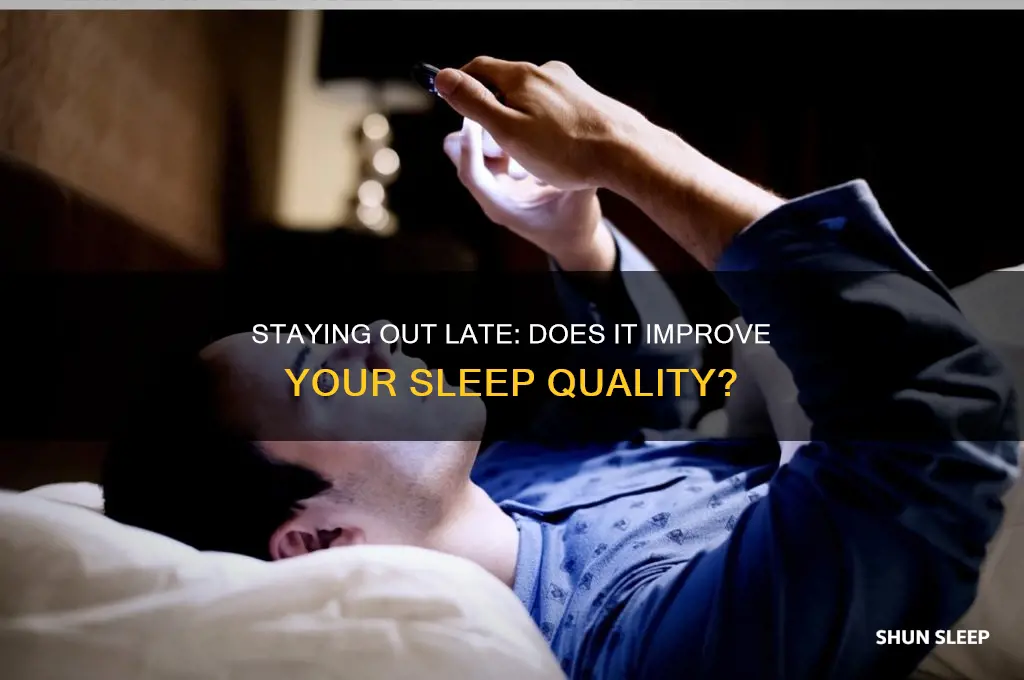 can going out until bedtime help you sleep