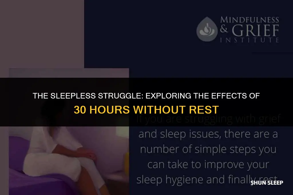 can going without sleep for 30 hours hurt you