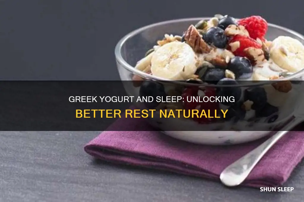 can greek yogurt help you sleep