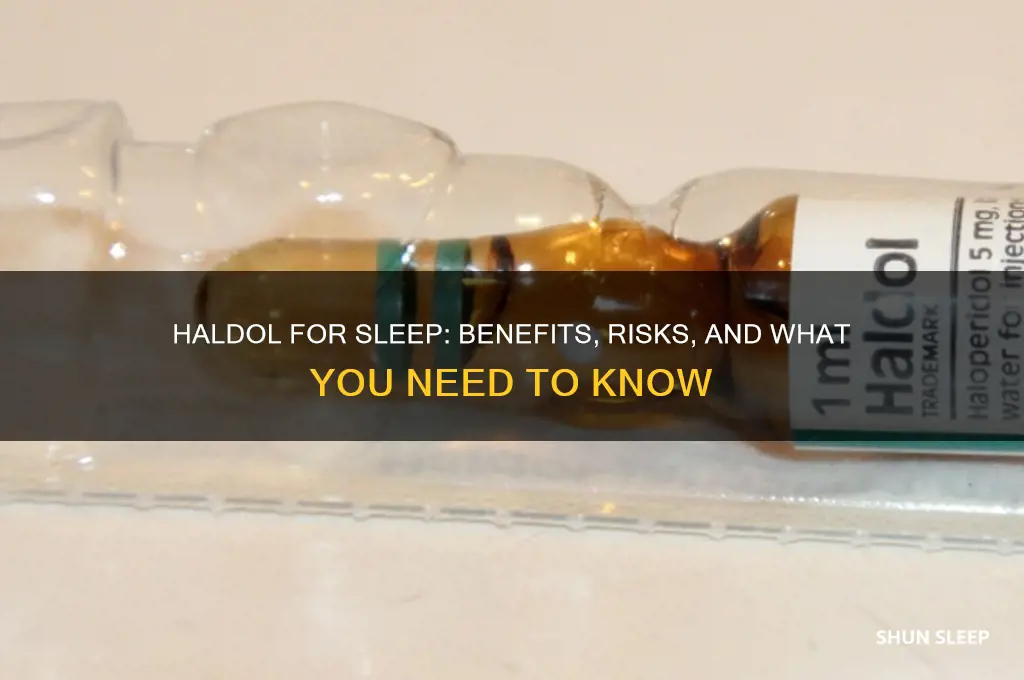 can haldol help you sleep