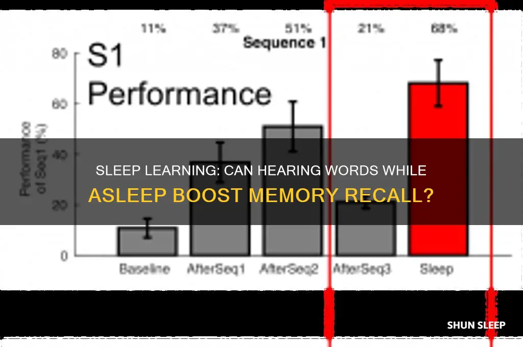 can hearing words in your sleep help remember things