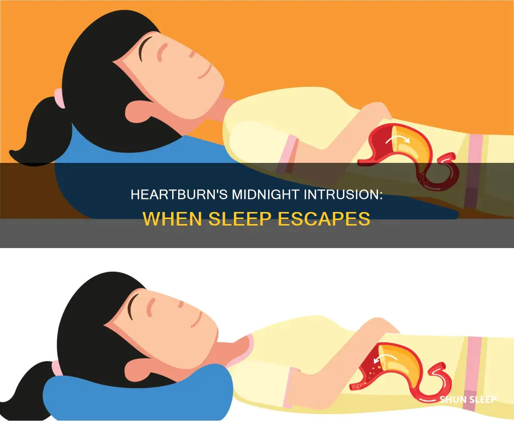 can heartburn wake you from sleep