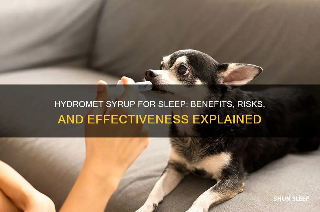 can hydromet syrup help me sleep