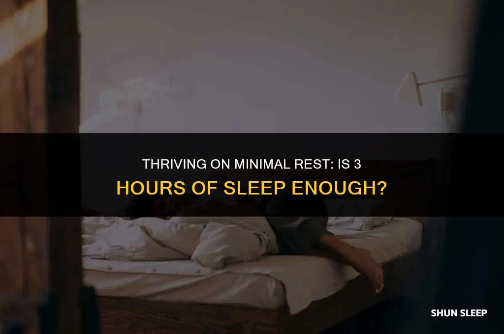 can i be okay with 3 hours of sleep