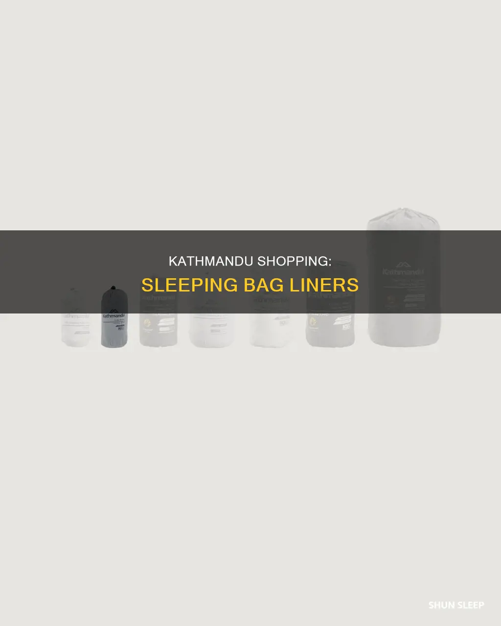 can i buy a sleeping bag liner in kathmandu