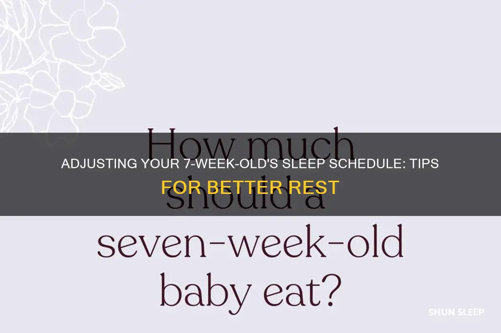 can i change my 7 week old baby sleep schedule