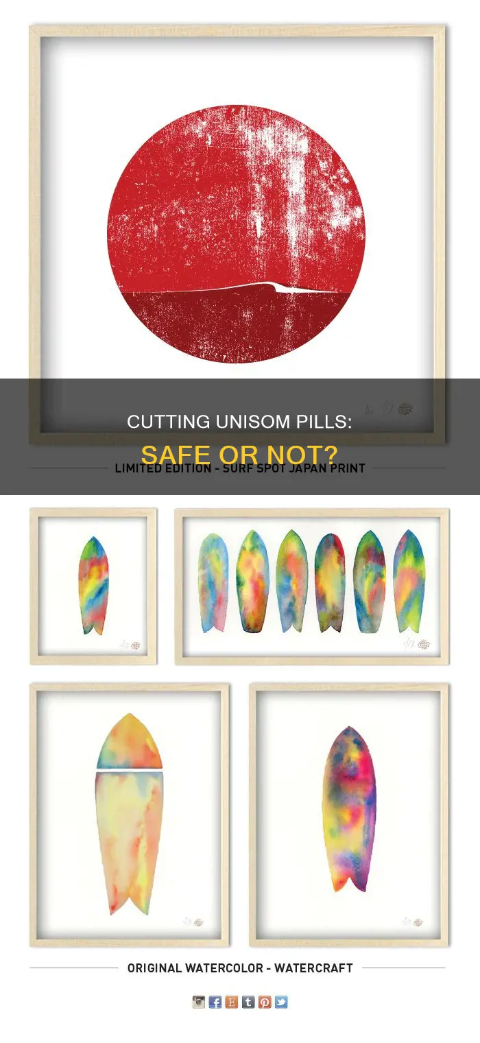 can i cut my unisom sleeping pill in half