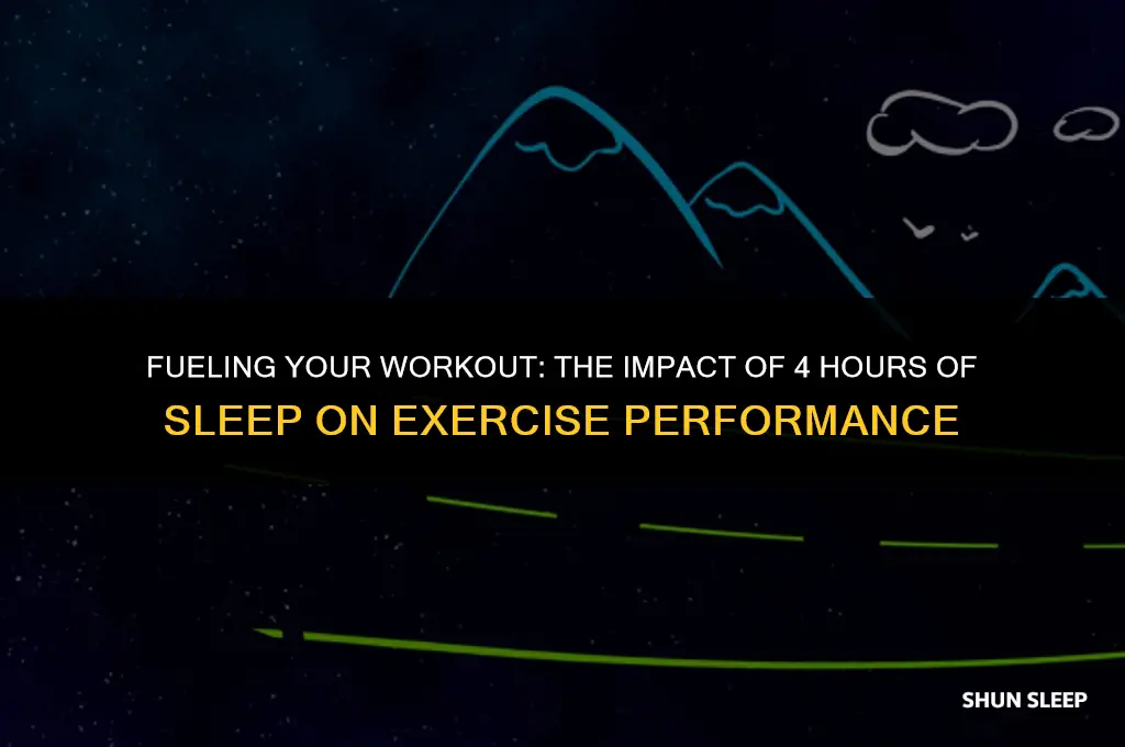 can i exercise with 4 hours of sleep
