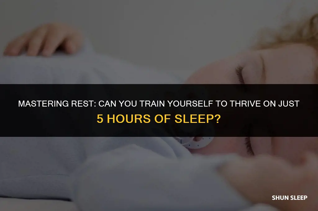 can i force myself to sleep only 5 hours