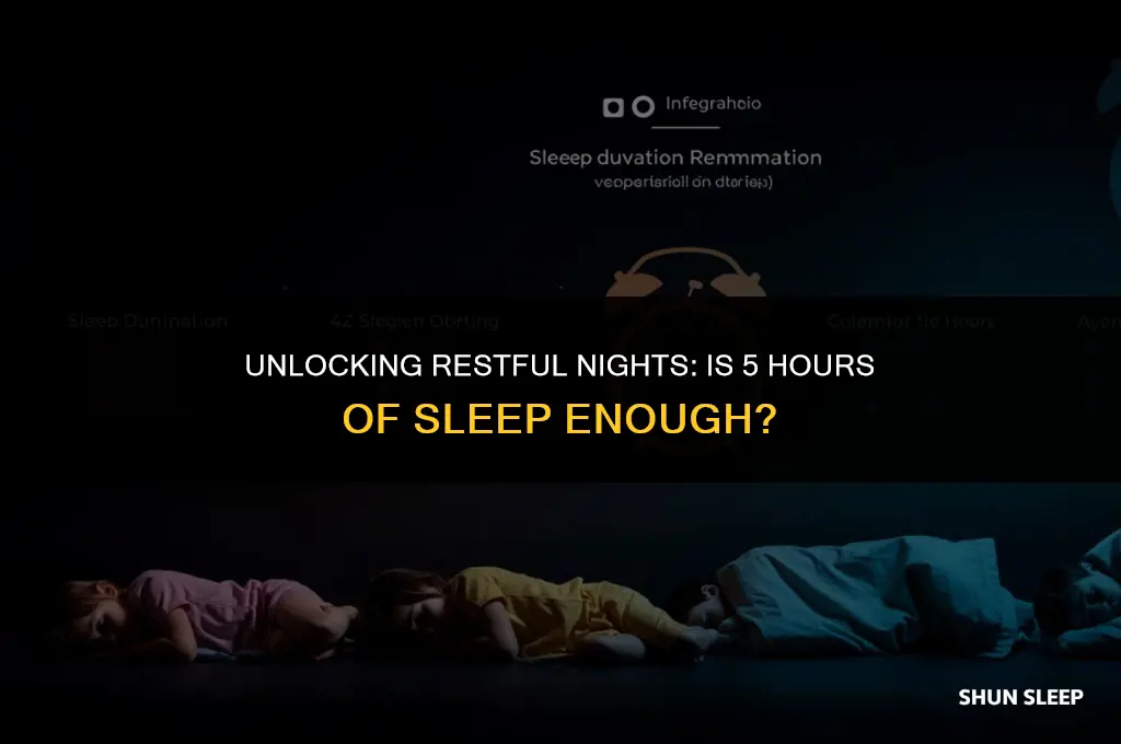 can i get 5 hours of sleep