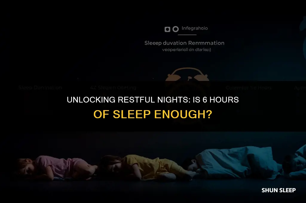 can i get 6 hours of sleep