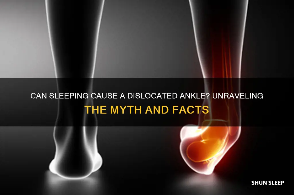 can i get a dislocated ankle sleeping