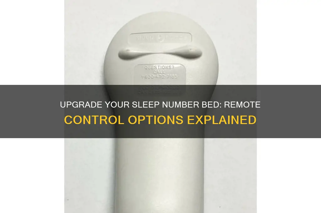 can i get a remote for my sleep number bed