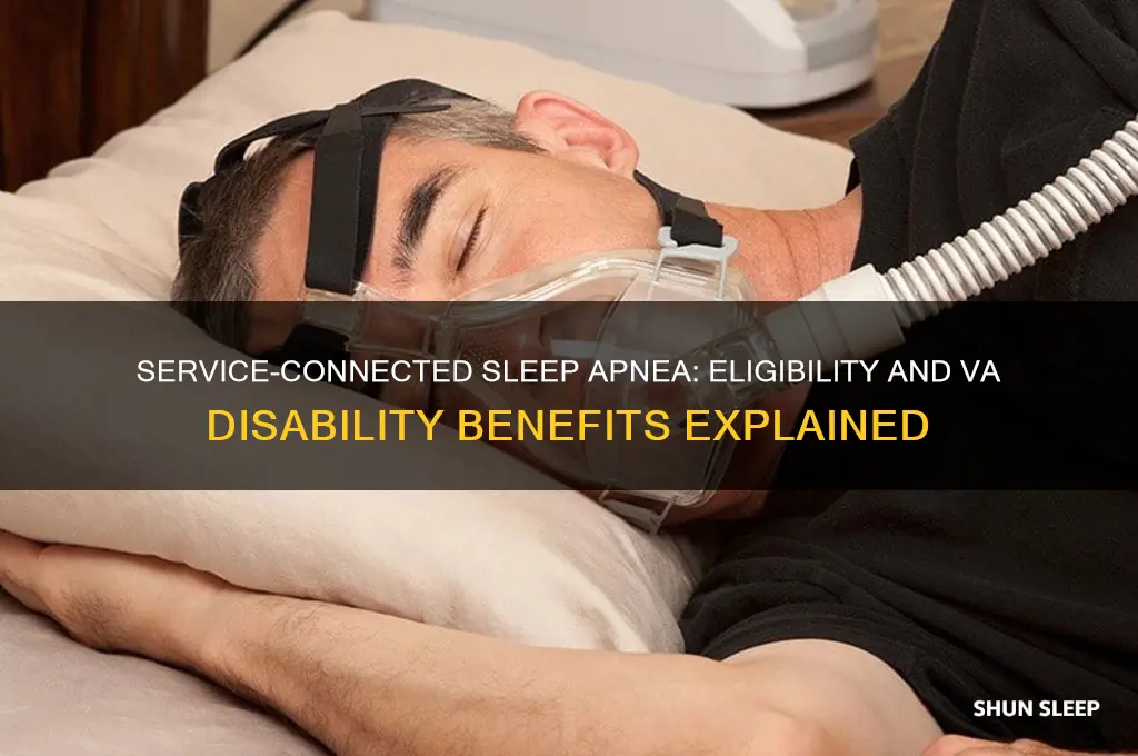 can i get a service connected for sleep apnea