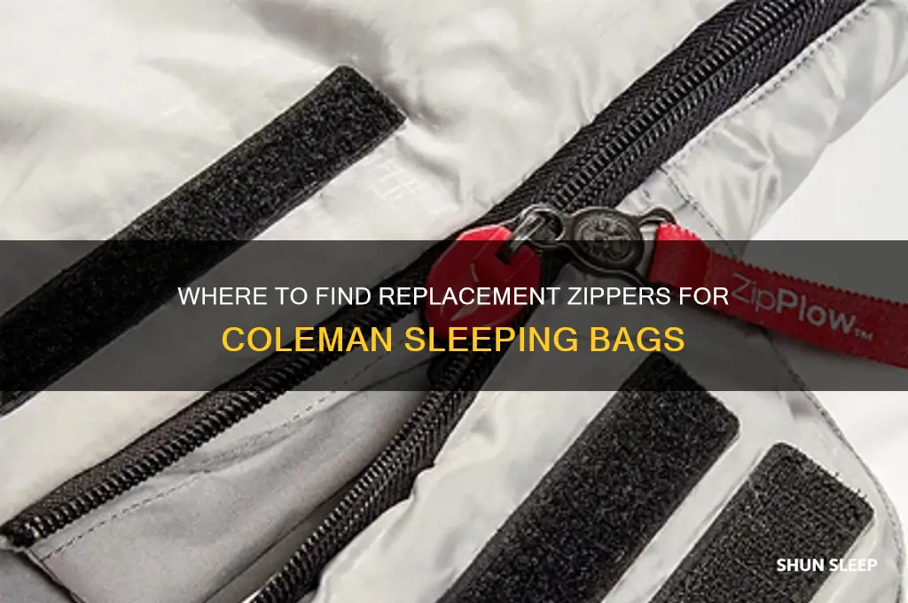 can i get a zipper for a coleman sleeping bag