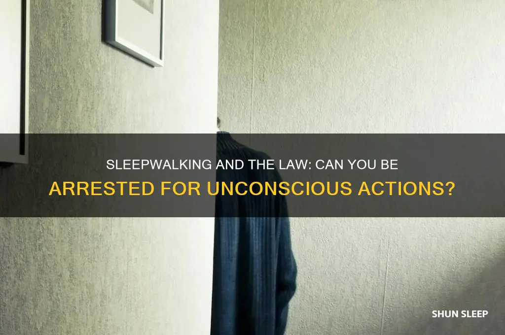 can i get arrested for sleep walking