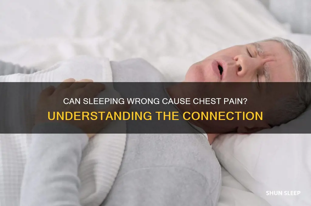 can i get chest pain from sleeping wrong