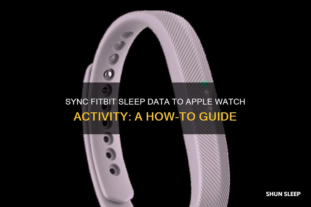 can i get fitbit sleep data into apple watch actiity