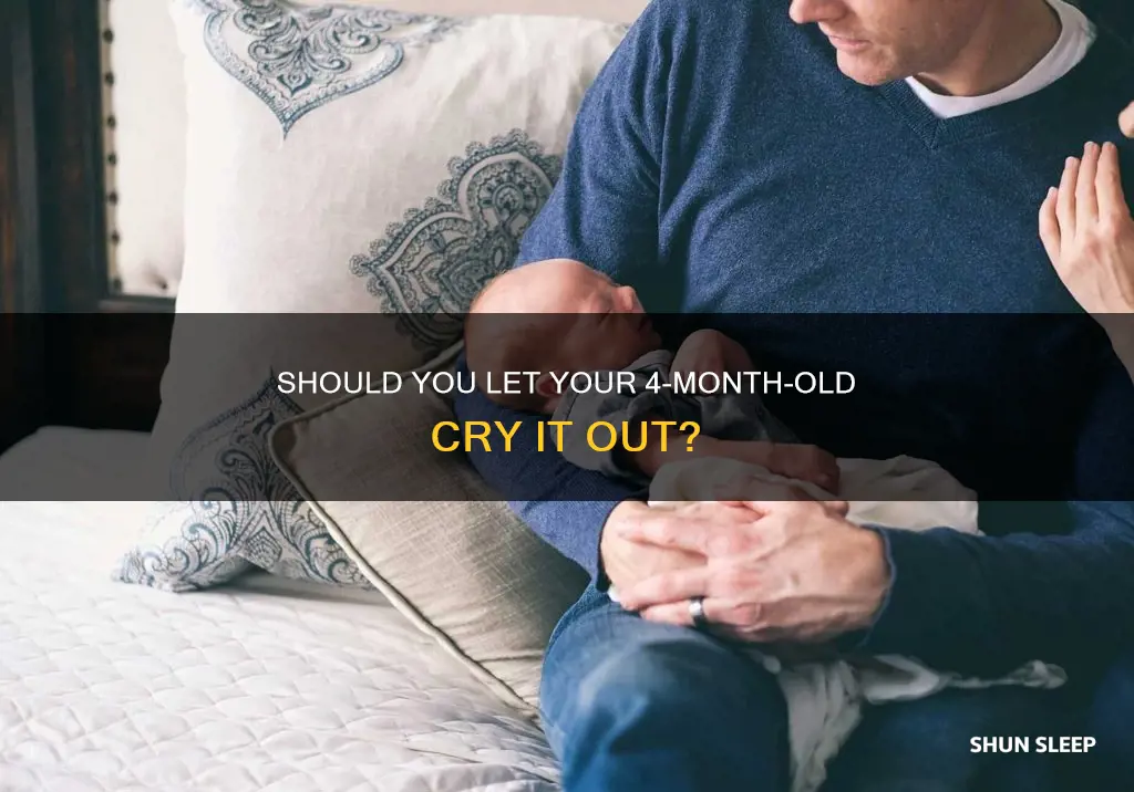 can i let 4 month old cry to sleep
