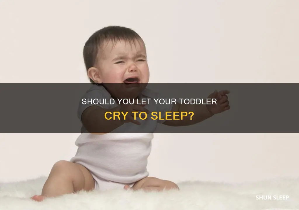 can i let my 2 year old cry to sleep