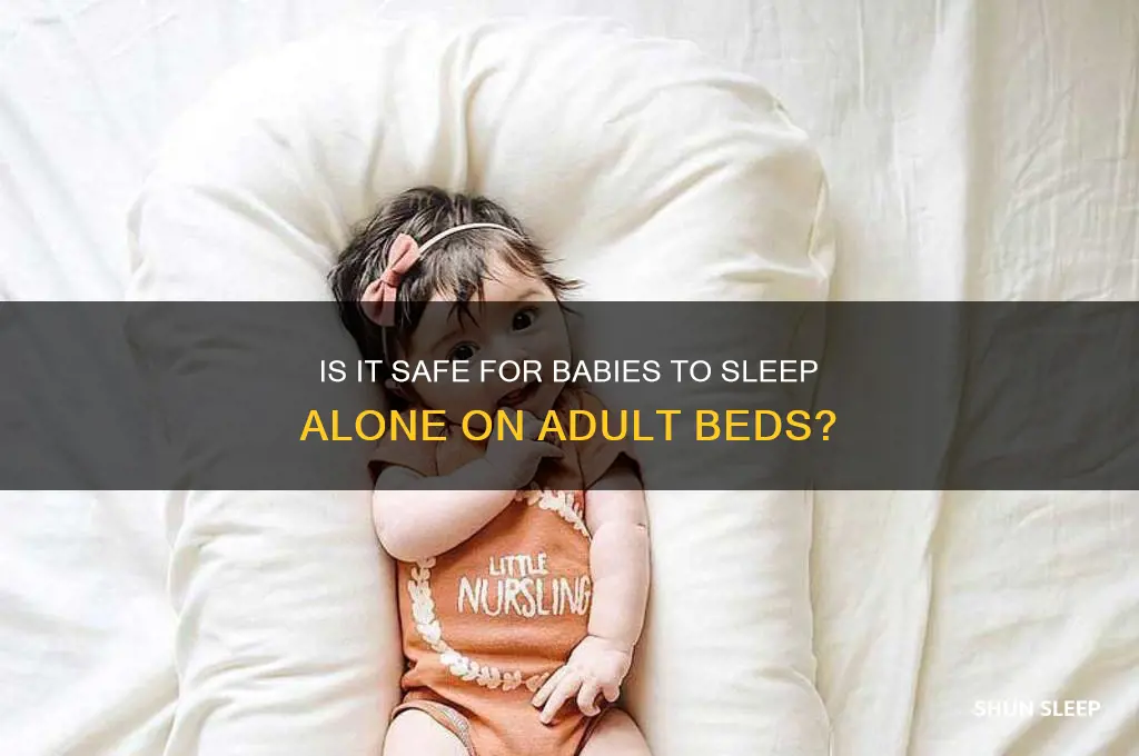 can i let my baby sleep on my bed alone